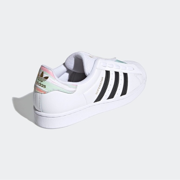 adidas Shoes - SOLD 🎉NEW adidas Superstar I Love Dance Womans Size 5.5 Pastel And Gold Details
